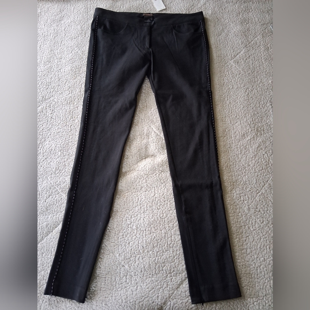 LaRok Black Dress Pants with Side Detailing Size 10 New
